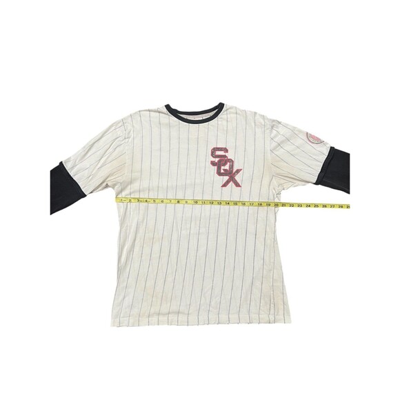 1959 Chicago White Sox Layered Jersey Shirt Youth Large Red MLB Apparel VINTAGE - Picture 10 of 11